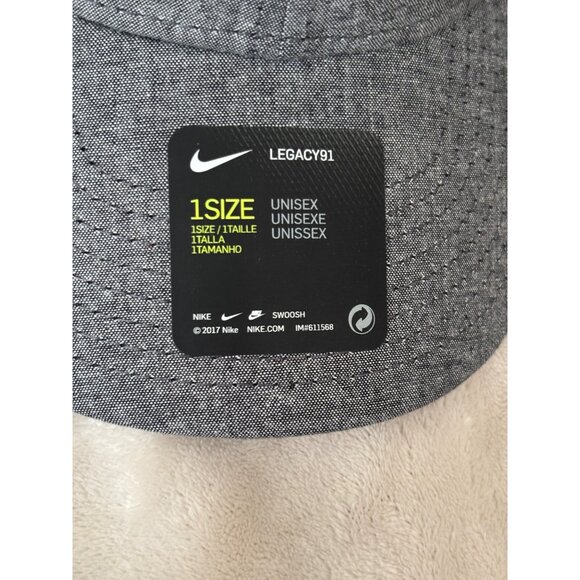 Nike Legacy91 Unisex One Size Black Chambray Knights Cap Adjustable Baseball Hat - Picture 2 of 6